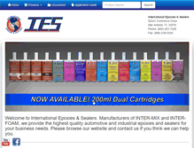 Tablet Screenshot of internationalepoxies.com